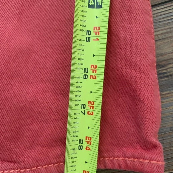 Levi’s 501 Salmon Red Straight Leg 33x30 Button Fly Jeans Classic - Picture 6 of 12